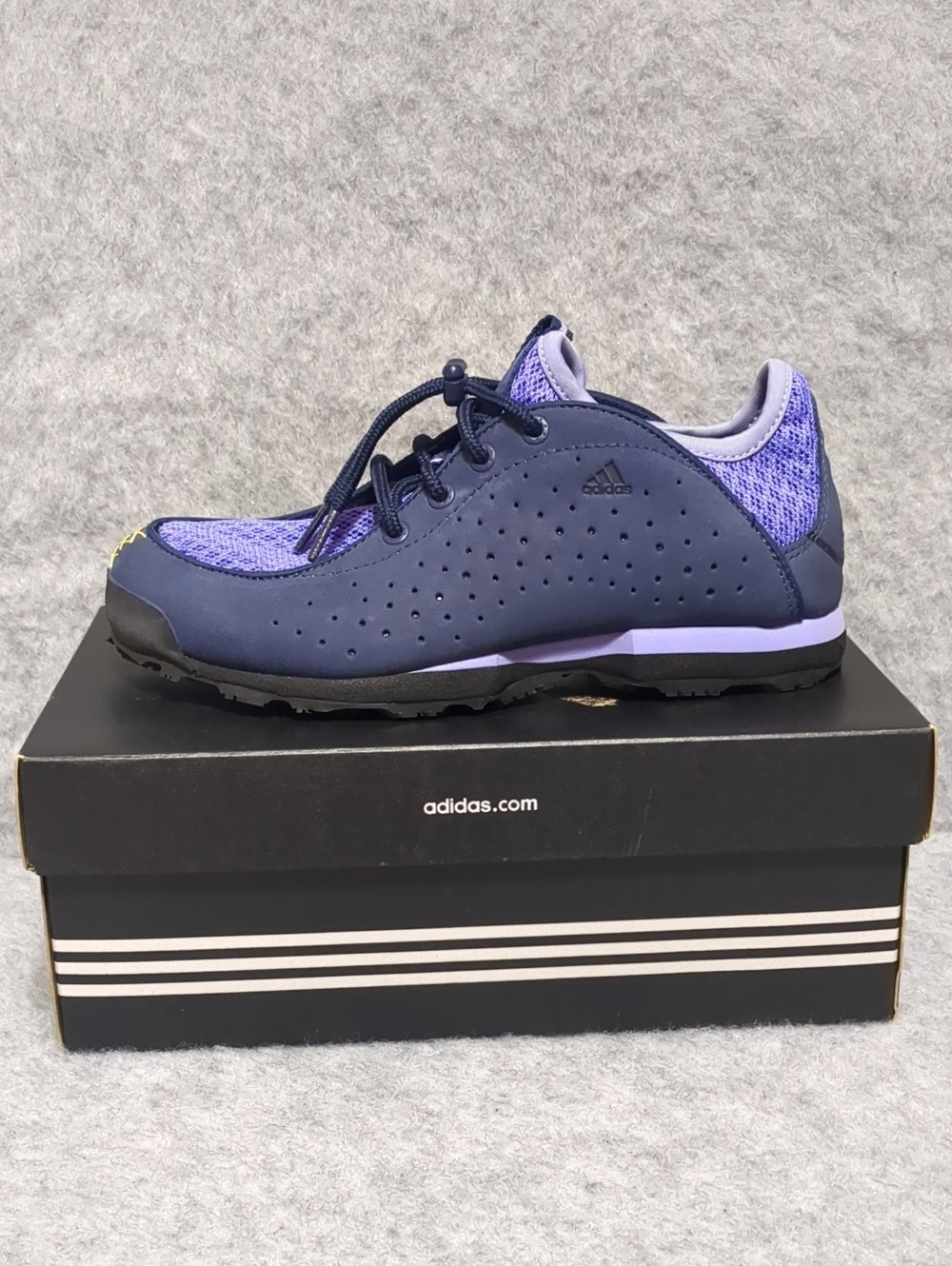 Adidas Desman DC Outdoor Plein Air Slip on Women's Purple Blue Shoes Size 7 NIB